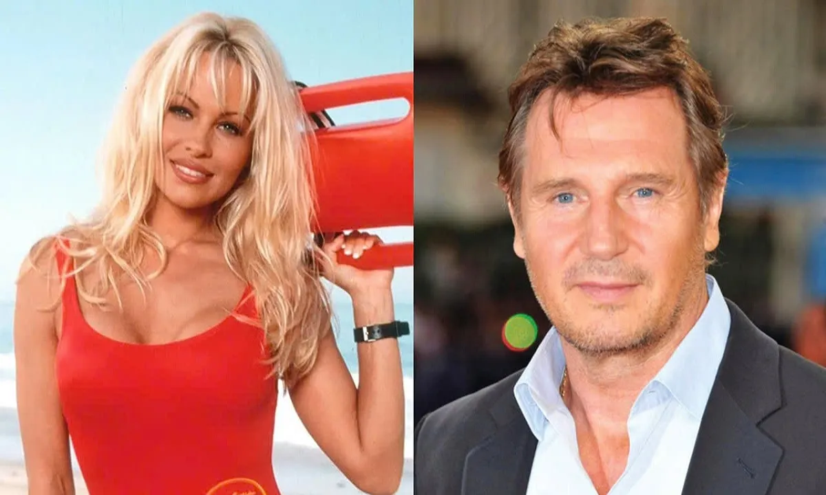 Bom sex Pamela Anderson và Liam Neeson làm điều bất ngờ trong show truyền hình trực tiếp