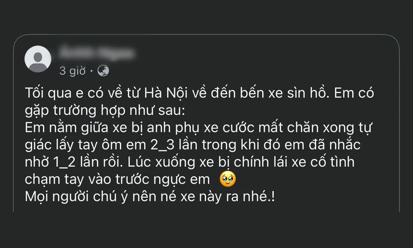 Triệu tập tài xế nhiều lần sàm sỡ nữ hành khách