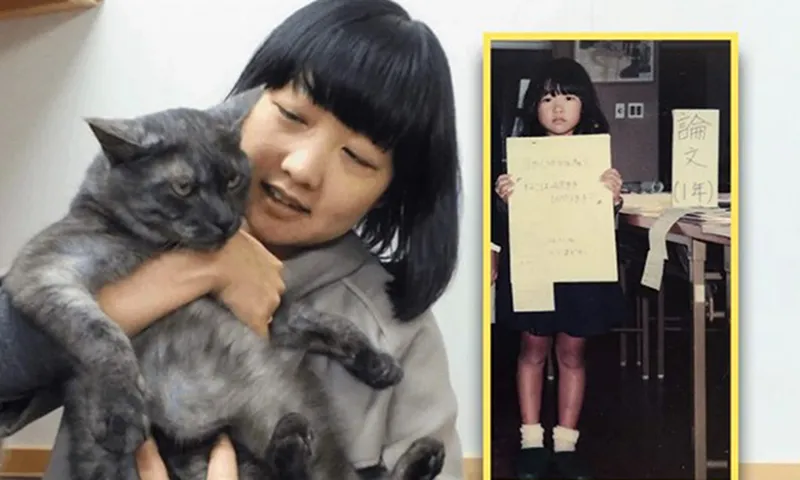 Nhà nghiên cứu tiến sĩ người Nhật Bản chia sẻ bài báo cô viết khi còn nhỏ về sự thống trị của chân mèo