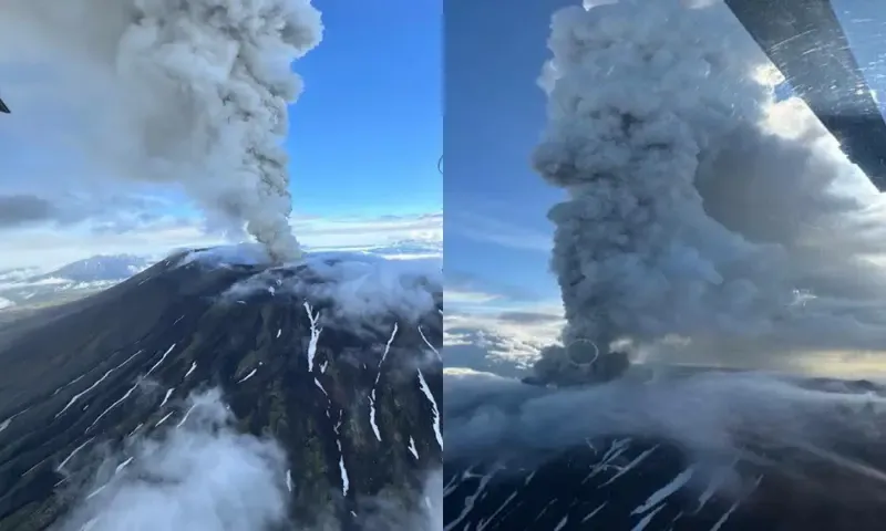 Núi lửa cổ ở Nga lần đầu phun trào sau nửa triệu năm 