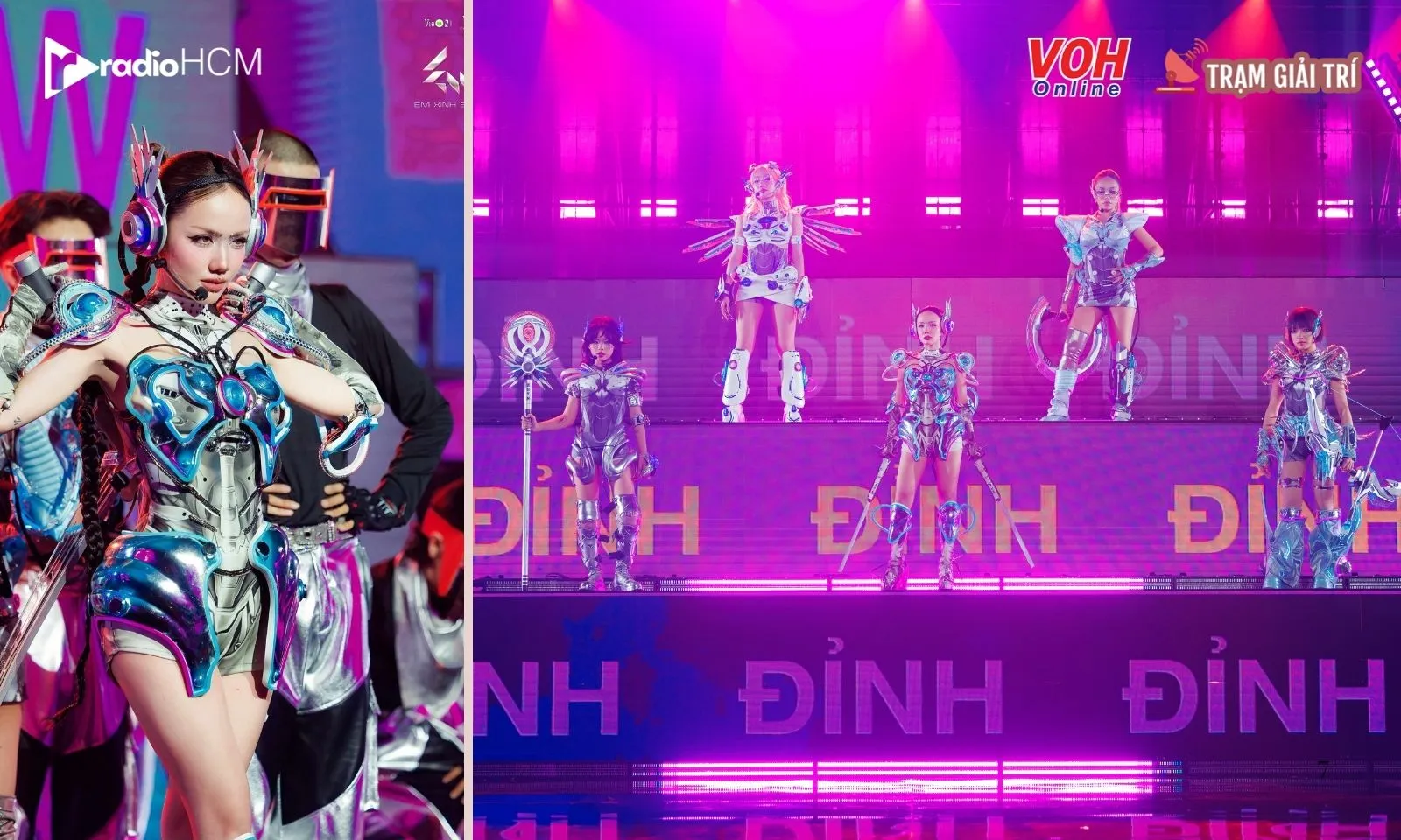 Phương Ly chi tiền mạnh tay cho trang phục phong cách futuristic tại livestage 4 Em Xinh Say Hi