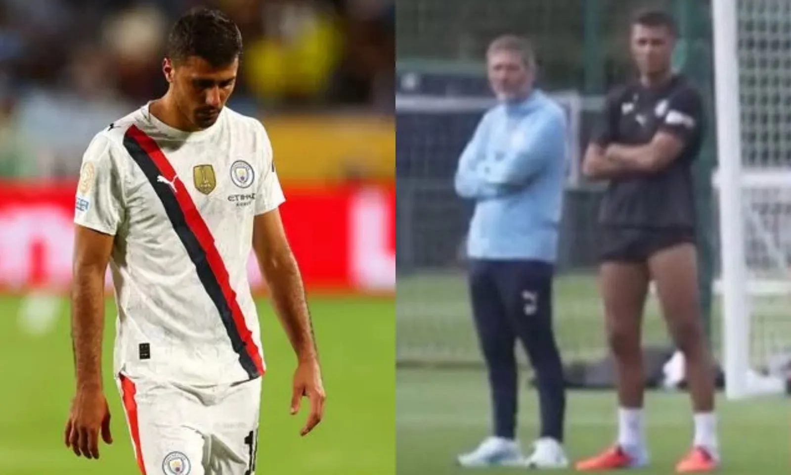 Hình ảnh đáng lo ngại của Rodri