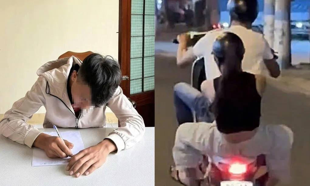 Bốc đầu xe máy giữa phố, nam thanh niên bị tịch thu phương tiện