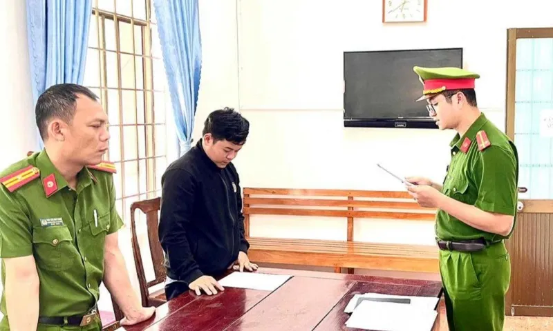 Phạm Văn Phú thời điểm bị khởi tố, bắt tạm giam - Ảnh Công an xã Đồng Xuân