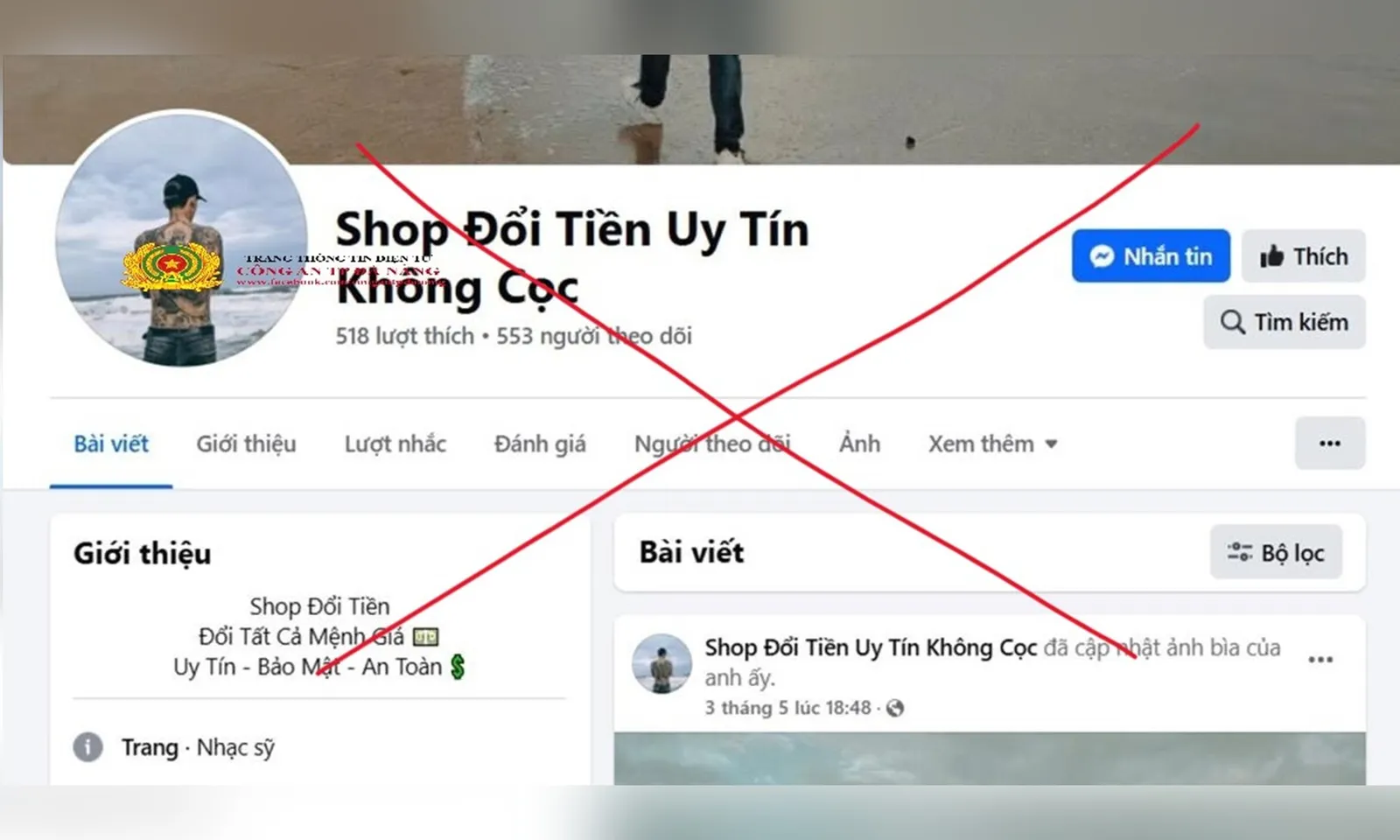 Hai thanh niên lập bẫy lừa đảo đổi tiền giả trên Facebook