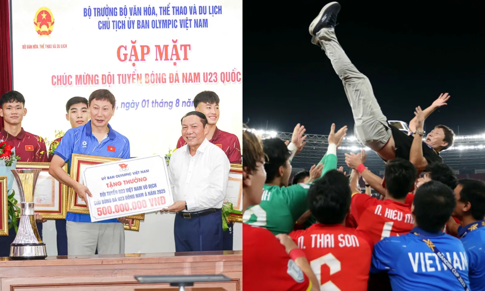 U23 Việt Nam nhận thưởng mưa tiền tỷ 