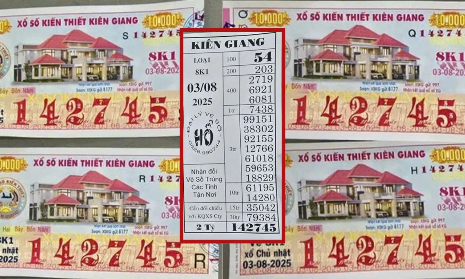 Cà Mau: Người phụ nữ trúng độc đắc được các con “hộ tống” đi nhận giải