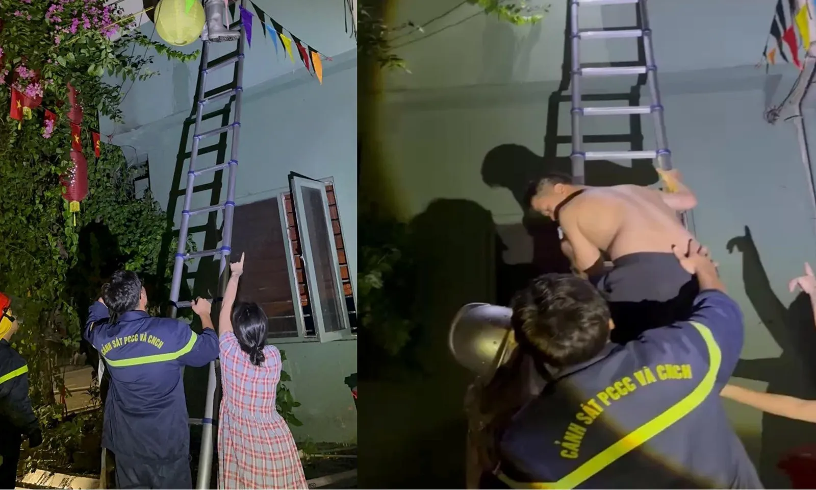 Giải cứu 3 người mắc kẹt trong vụ cháy nhà 5 tầng