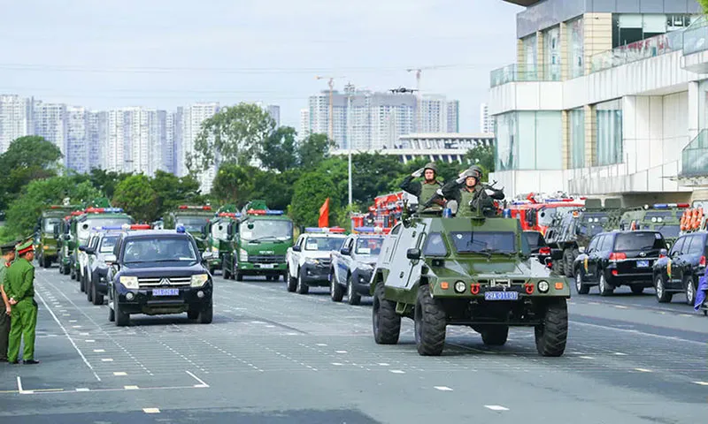 245 xe chuyên dụng công an sẽ diễu hành tại Hà Nội ngày mai 10/8