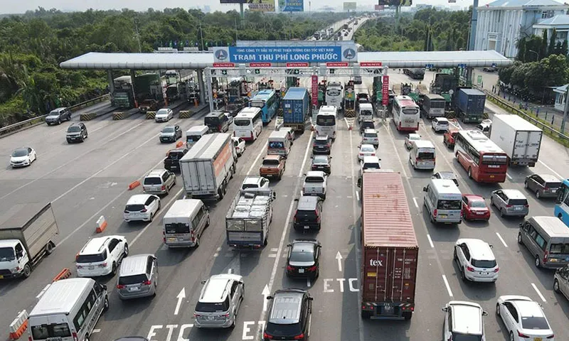 Xe qua tram thu phí Ảnh minh họa