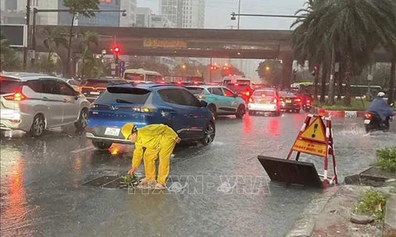 Cảnh báo ngập nước ở Hà Nội trong vài giờ tới