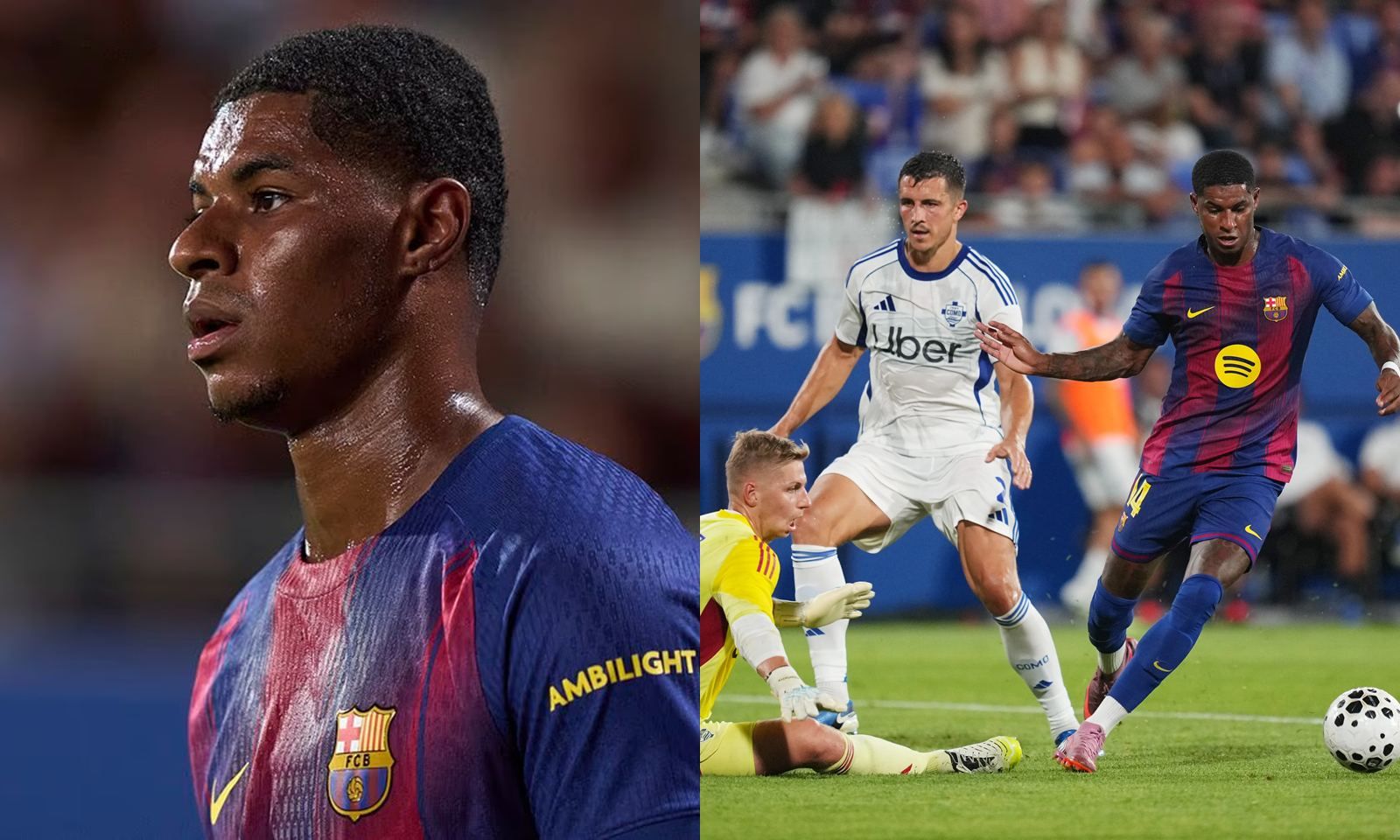 Barcelona đại thắng, Rashford bỏ lỡ không tưởng