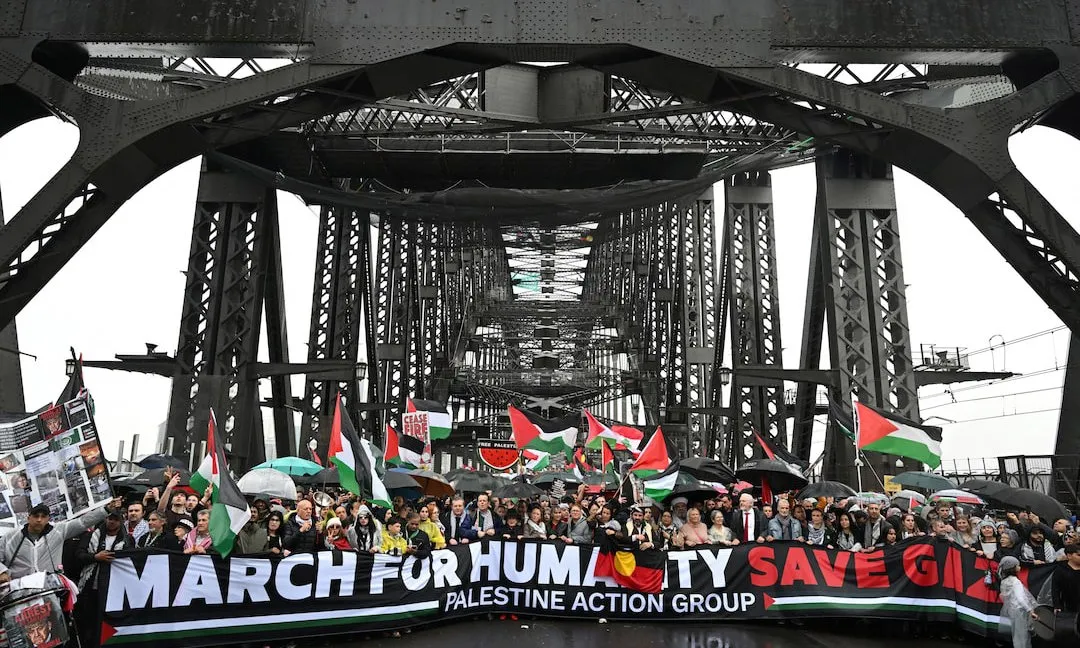 Australia: Hàng chục ngàn người tuần hành ở Sydney kêu gọi viện trợ cho Gaza