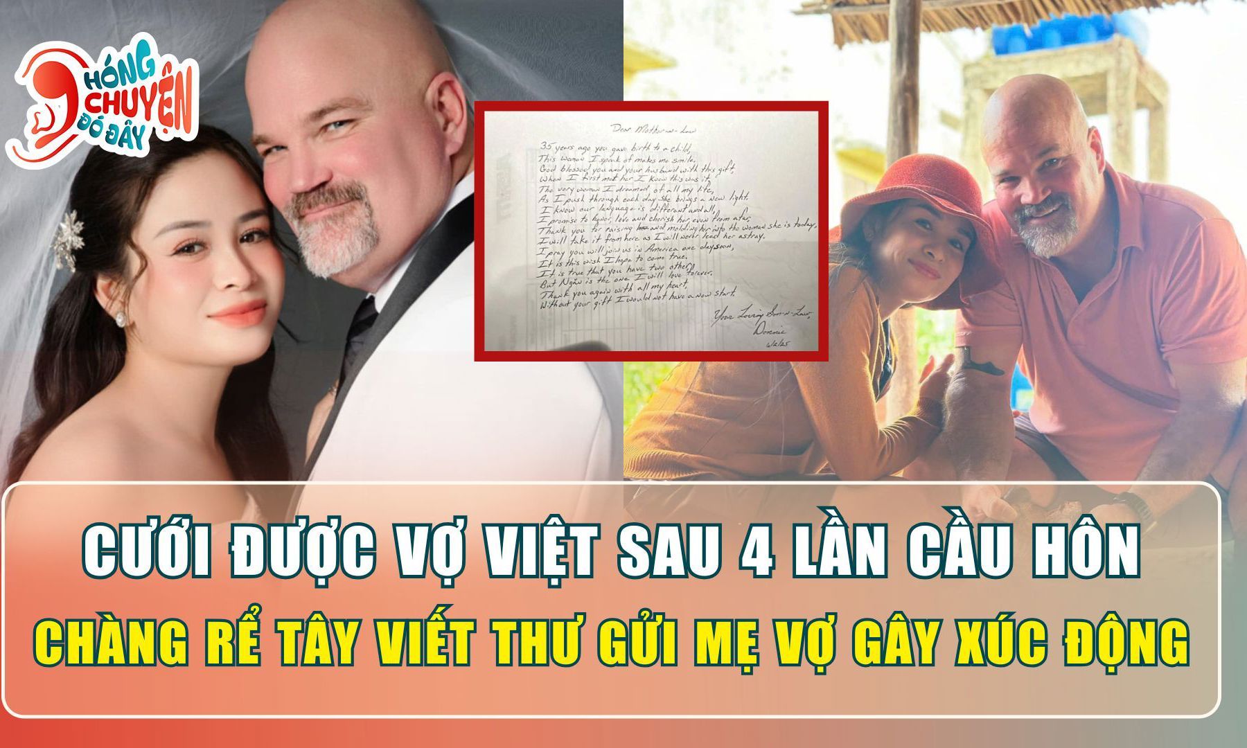 Bức thư xúc động chàng rể Tây gửi mẹ vợ Việt Nam