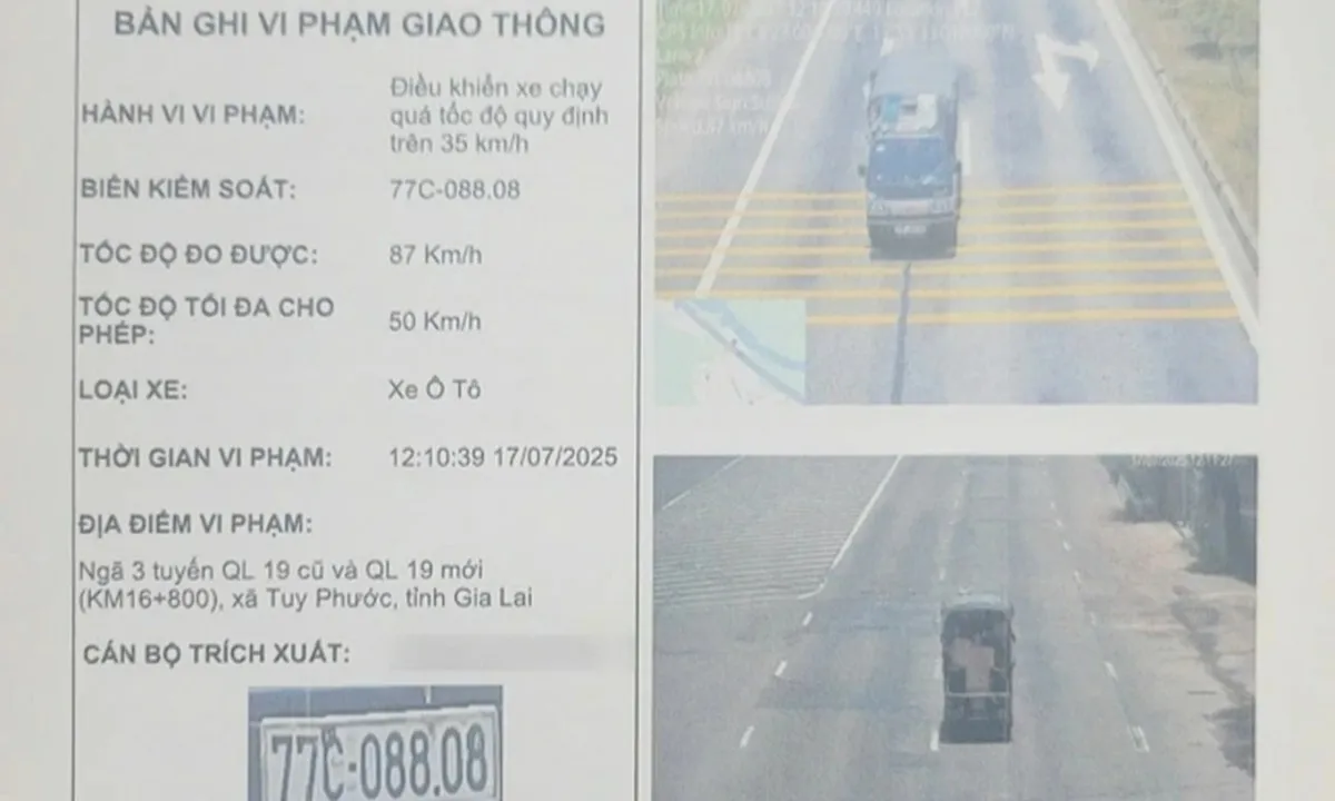 Gia Lai truy tìm xe tải vi phạm tốc độ 21 lần, trốn đăng kiểm suốt 4 năm