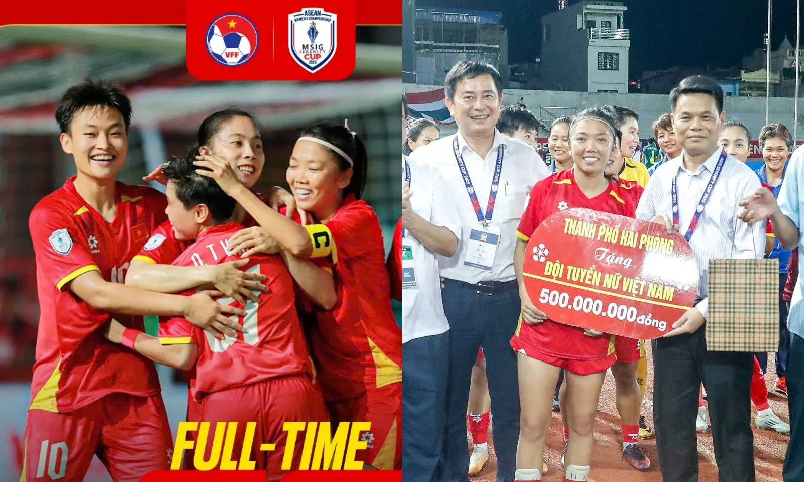 Tuyển nữ Việt Nam được thưởng nóng tiền tỷ, tạo sức hút lịch sử