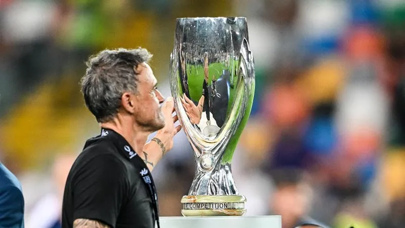 HLV Luis Enrique thừa nhận PSG may mắn. Ảnh: Internet