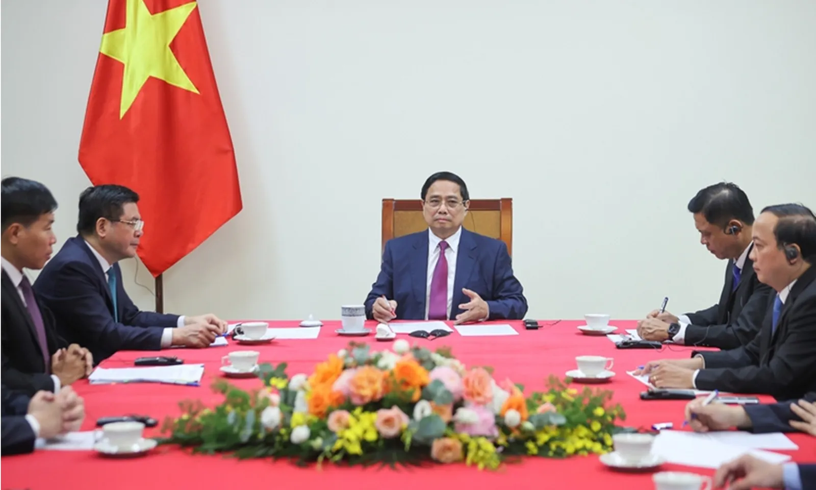 Thủ tướng Phạm Minh Chính điện đàm với Thủ tướng Campuchia Hun Manet