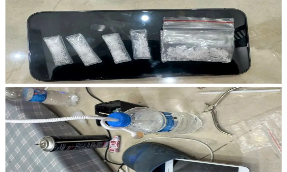 Bắt quả tang nhóm thanh niên dùng ma túy tại quán karaoke Diamond