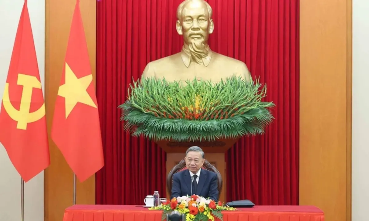 Tổng Bí thư Tô Lâm điện đàm với Chủ tịch đảng Nhân dân Campuchia Hun Sen