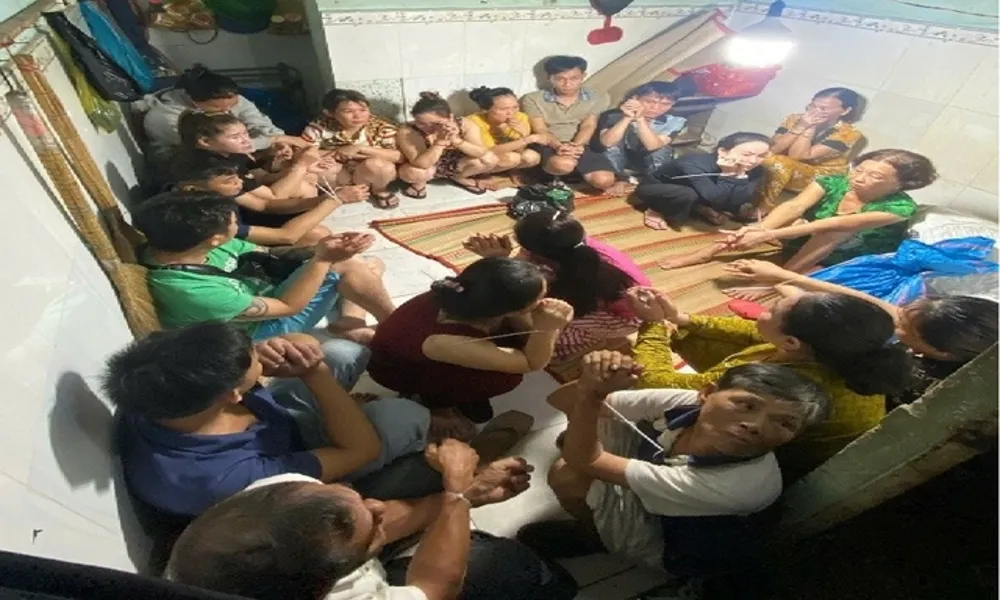 Ổ bạc 14 người ở Nhơn Trạch bị triệt phá, thu giữ hơn 20 triệu đồng