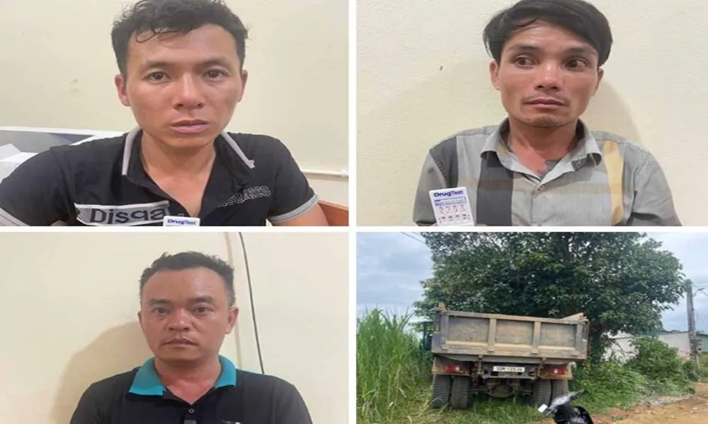Phát hiện nhóm đối tượng sử dụng ma túy trên xe tải