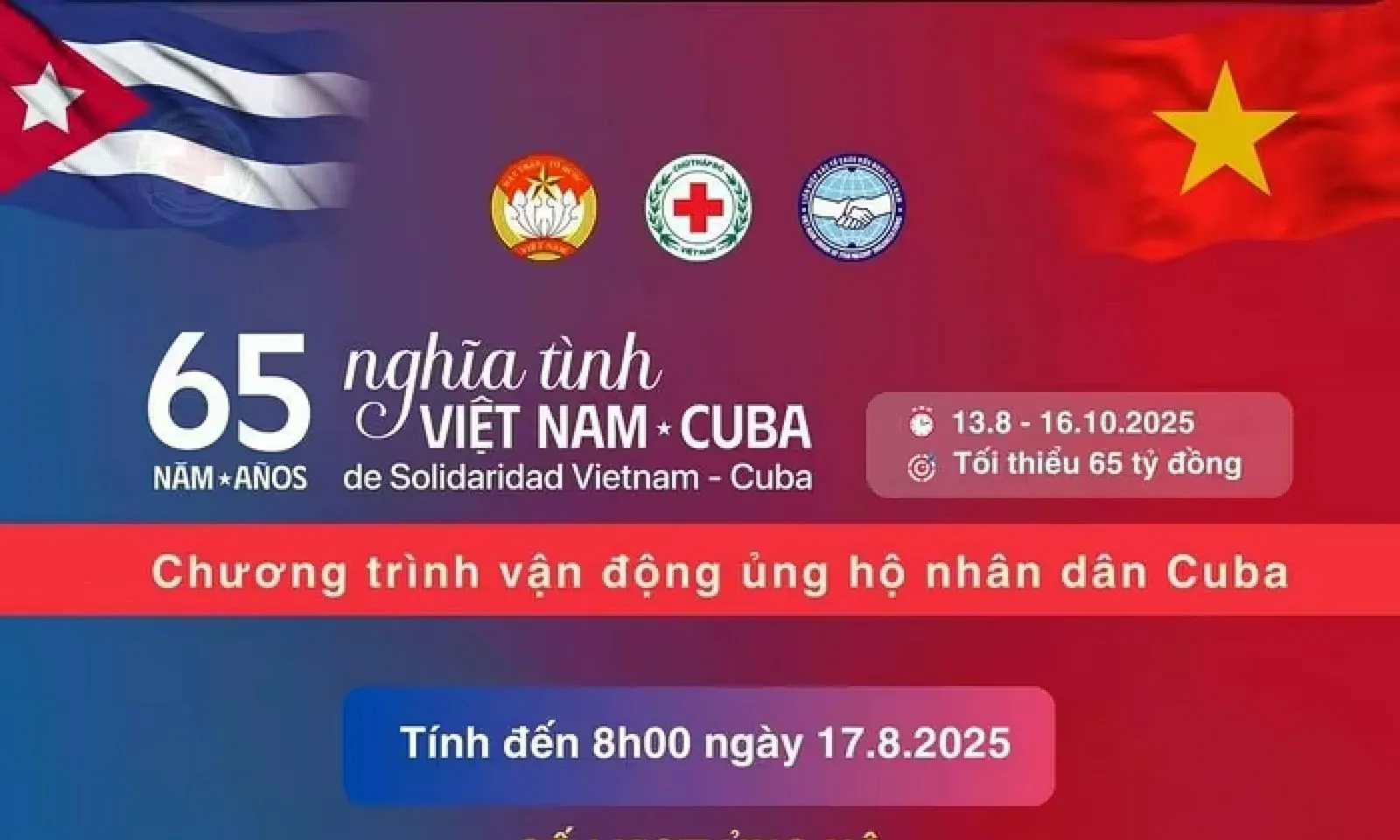Hơn 291 tỷ đồng ủng hộ nhân dân Cuba sau 5 ngày phát động