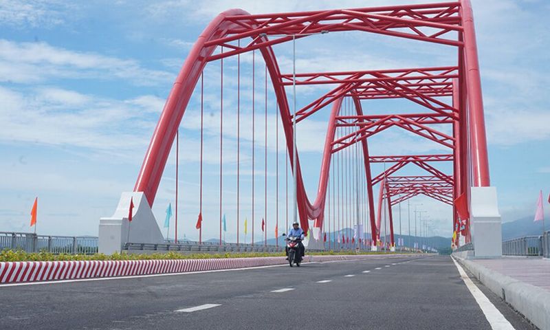 Khánh thành cầu Phước Lộc - cầu  vòm thép đầu tiên ở Quảng Ngãi