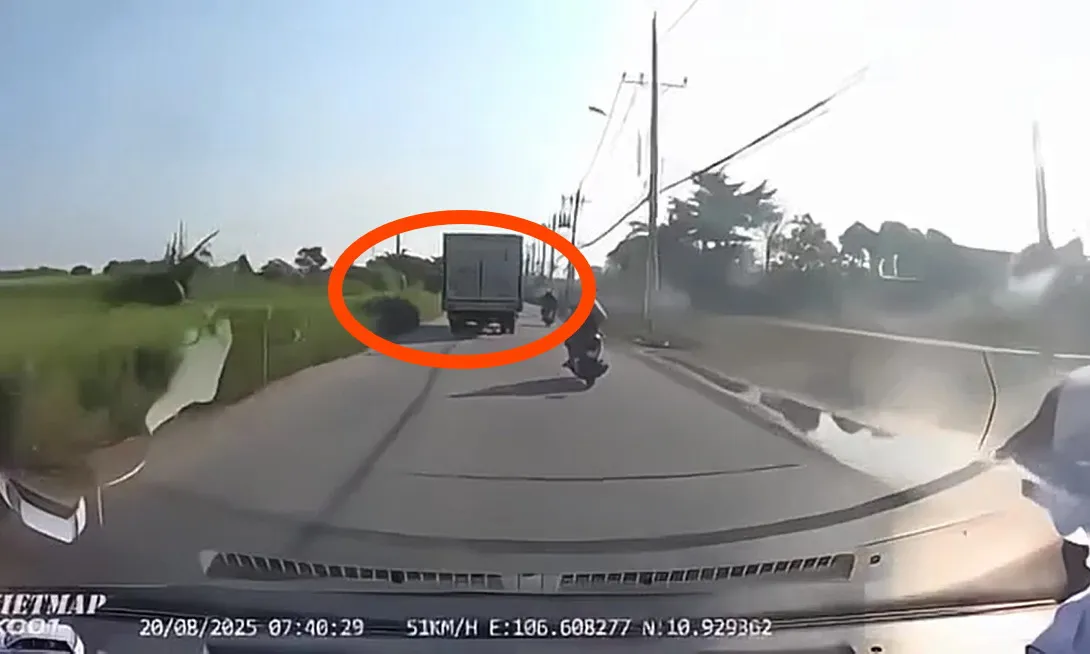 TPHCM: Công an truy tìm xe tải bỏ chạy sau va chạm giao thông ở xã Bình Mỹ