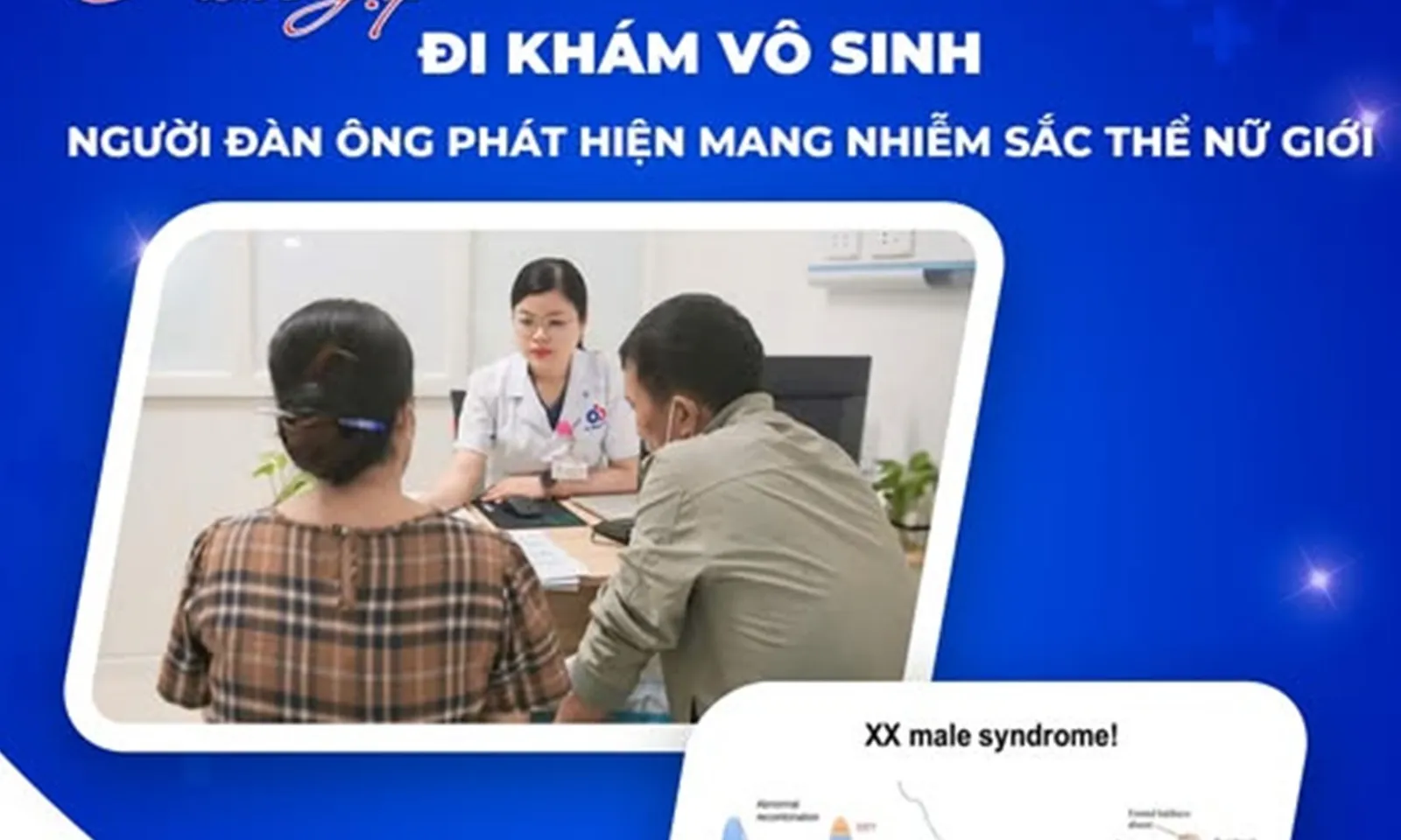 Khám vô sinh, người đàn ông bất ngờ phát hiện mang nhiễm sắc thể của nữ giới
