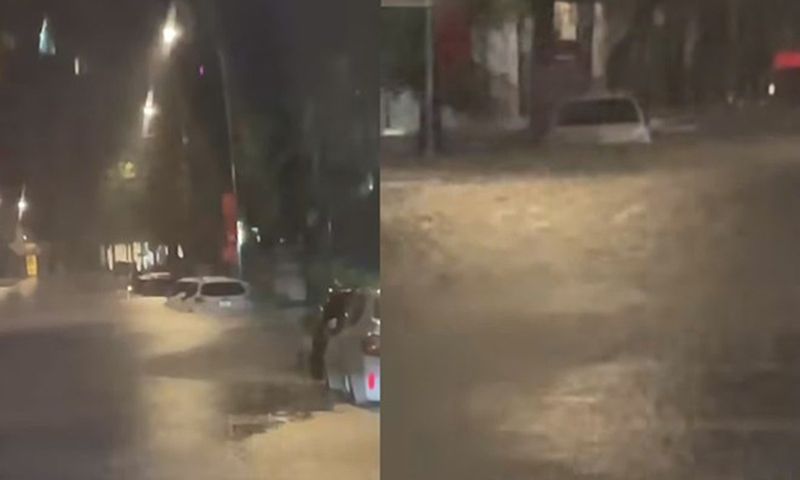 TPHCM: Phường Vũng Tàu, Tam Thắng mưa to kéo dài, có nơi ngập trôi xe ô tô