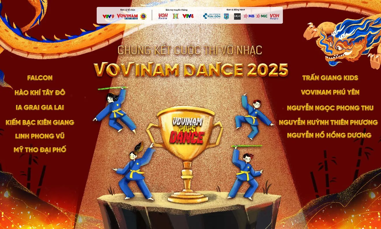 Vòng chung kết Vovinam Dance 2025: Sân chơi võ nhạc bùng nổ cho giới trẻ