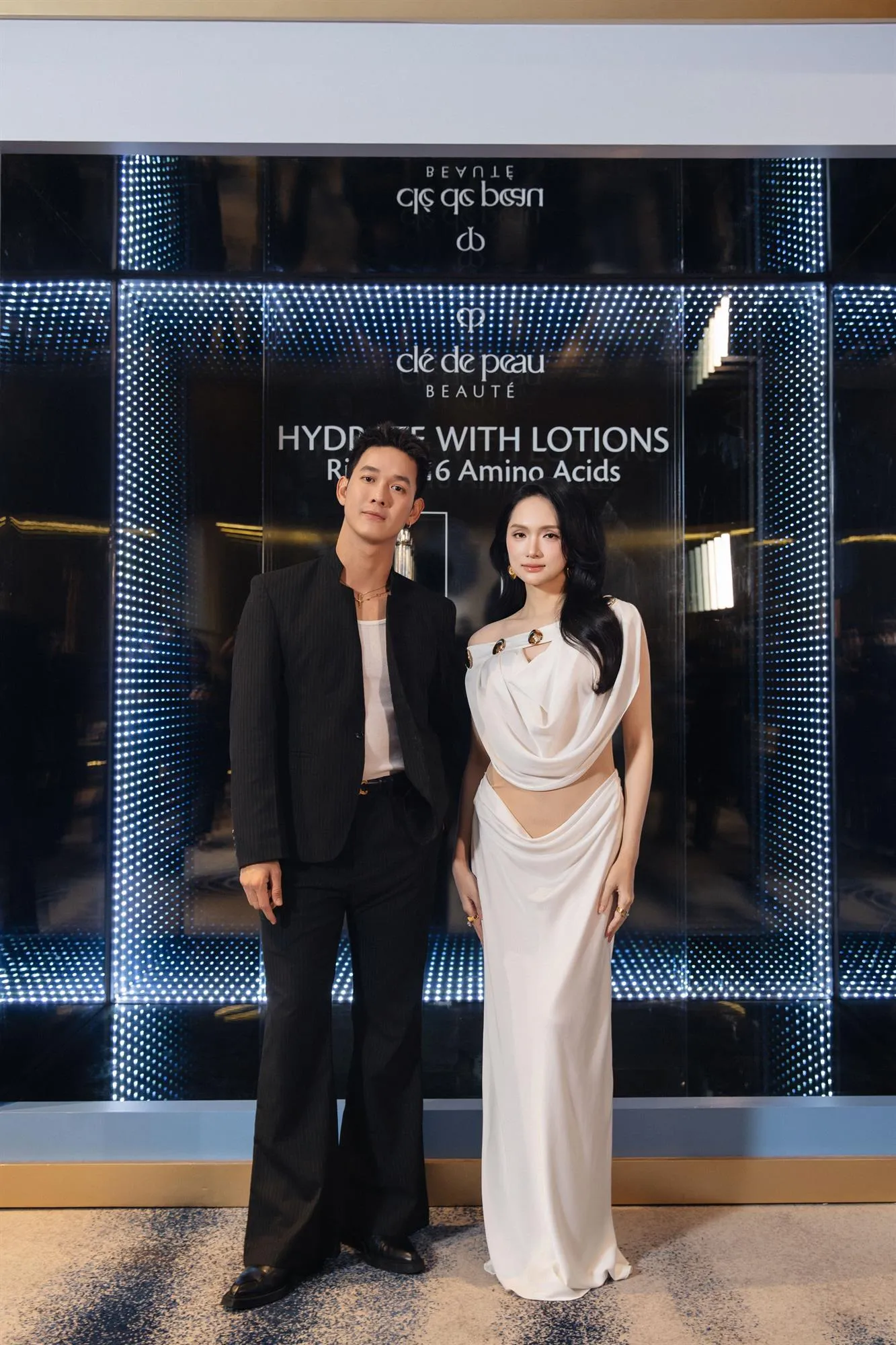 Diễn viên Song Luân và Hoa hậu Hương Giang