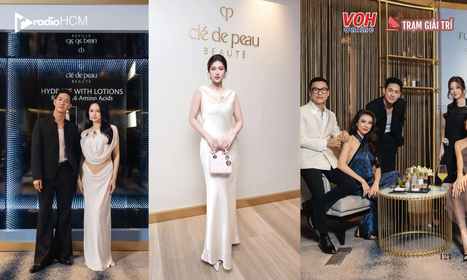 Song Luân điển trai, nổi bật khi sánh đôi cùng Hương Giang và Thiên Ân tại sự kiện