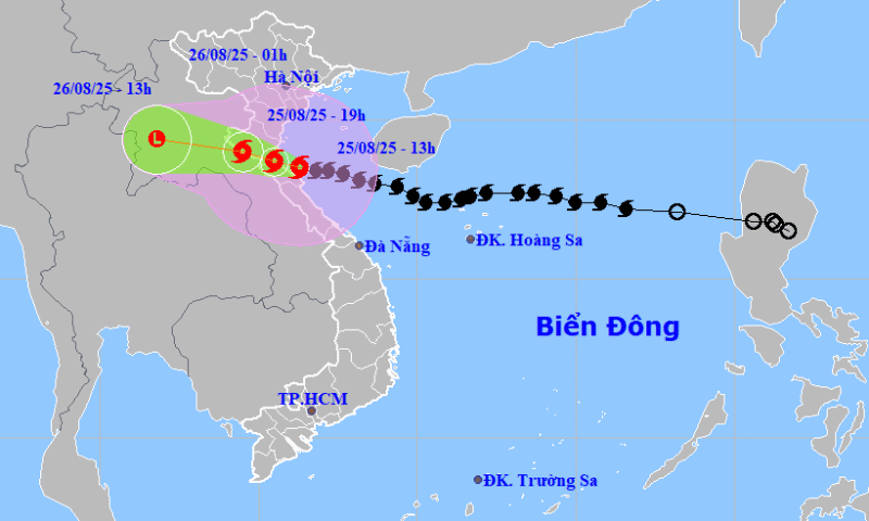 Bão số 5 áp sát Nghệ An – Hà Tĩnh, gió giật cấp 16 