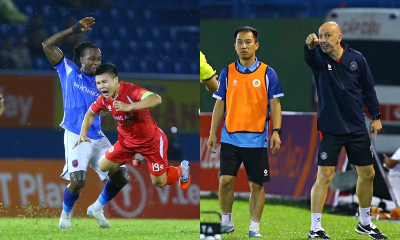 Trợ lý HLV CAHN chạy vào đường hầm trốn thẻ đỏ, ông Polking chịu trận