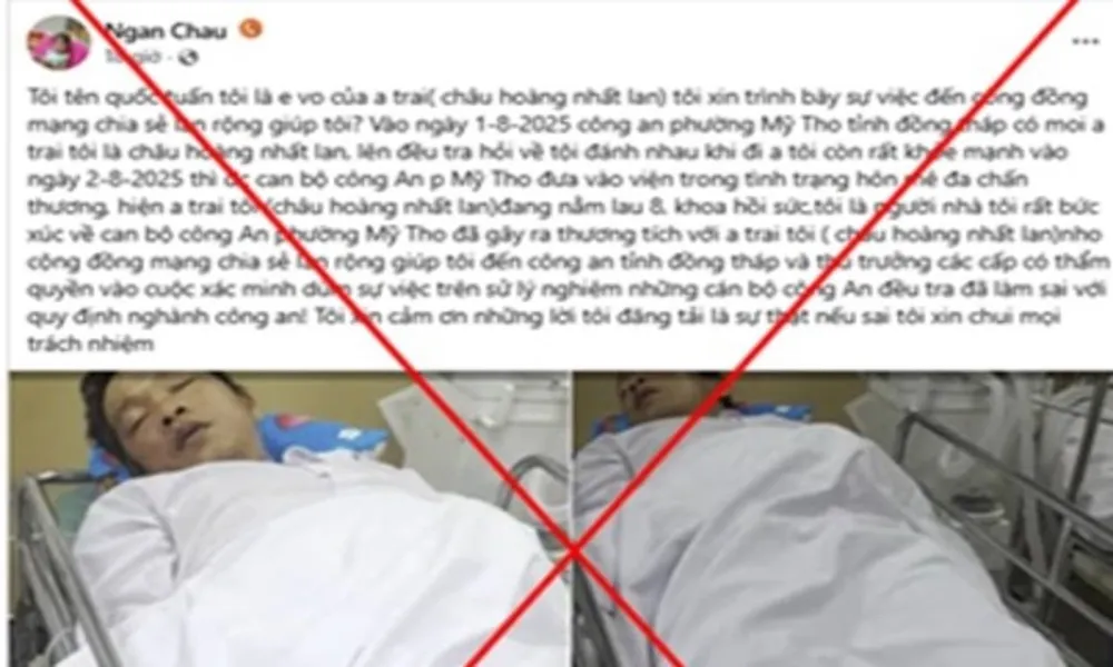 Đồng Tháp: Xử lý tin bịa đặt trên Facebook về lực lượng công an