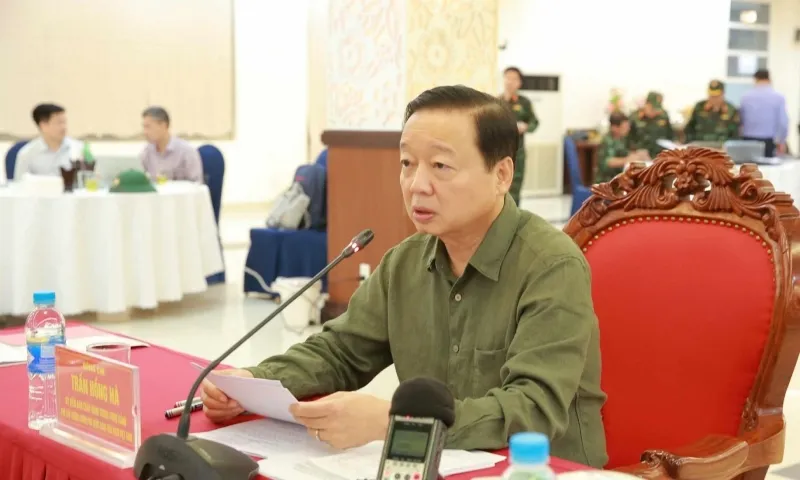 Phó Thủ tướng Trần Hồng Hà: Khẩn trương khắc phục hậu quả bão số 5