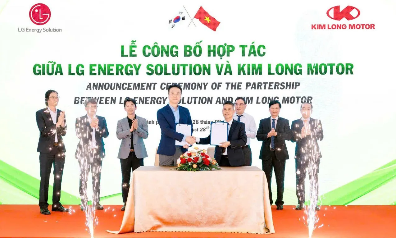 Một hãng xe Việt Nam hợp tác với LG Energy Solution sản xuất pin xe điện