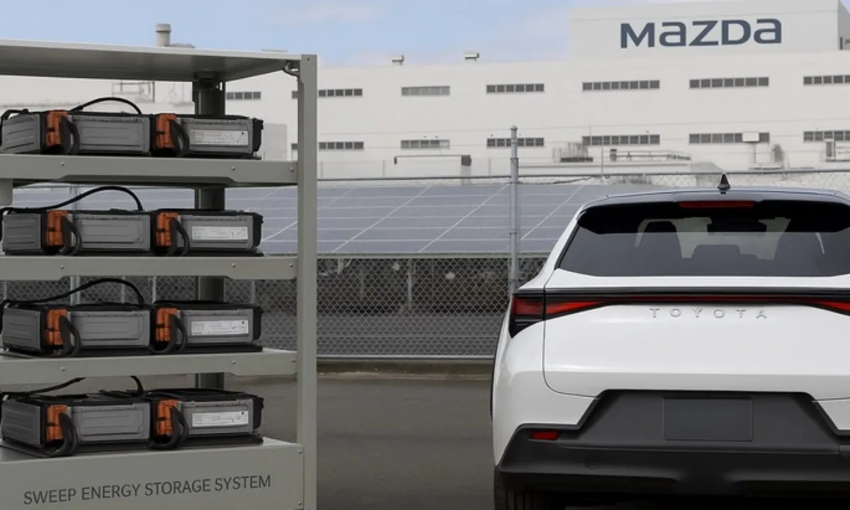 Toyota - Mazda thử nghiệm công nghệ lưu trữ năng lượng từ pin xe điện cũ