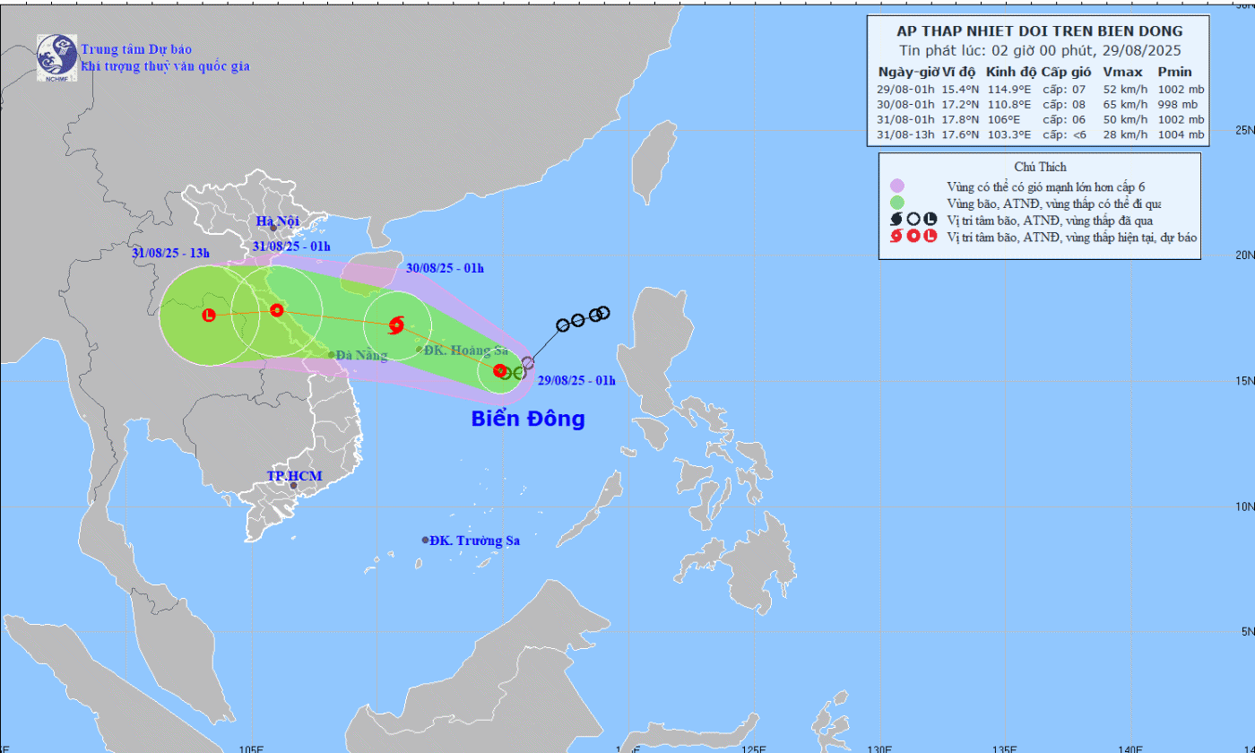 Áp thấp nhiệt đới khả năng thành bão, Bắc Bộ và Trung Bộ mưa lớn kéo dài
