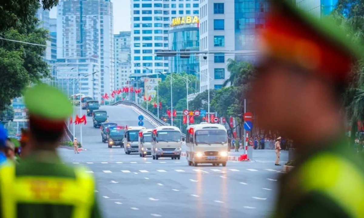 Lịch cấm đường ngày 30/8 phục vụ Tổng duyệt diễu binh, diễu hành A80