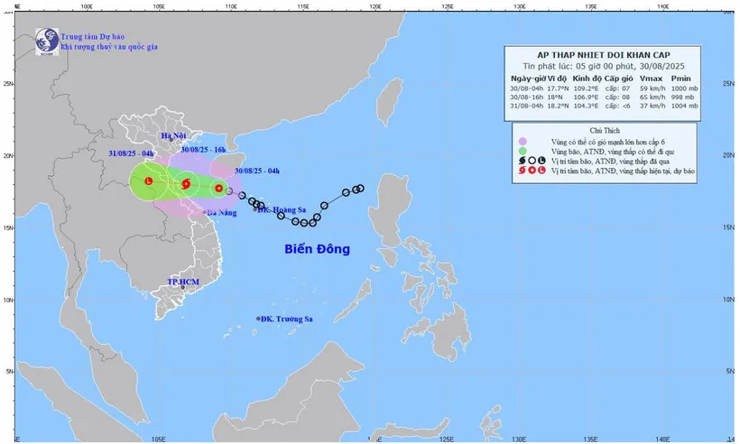 Khẩn trương kêu gọi tàu thuyền ở bắc Biển Đông và Hoàng Sa vào nơi tránh trú