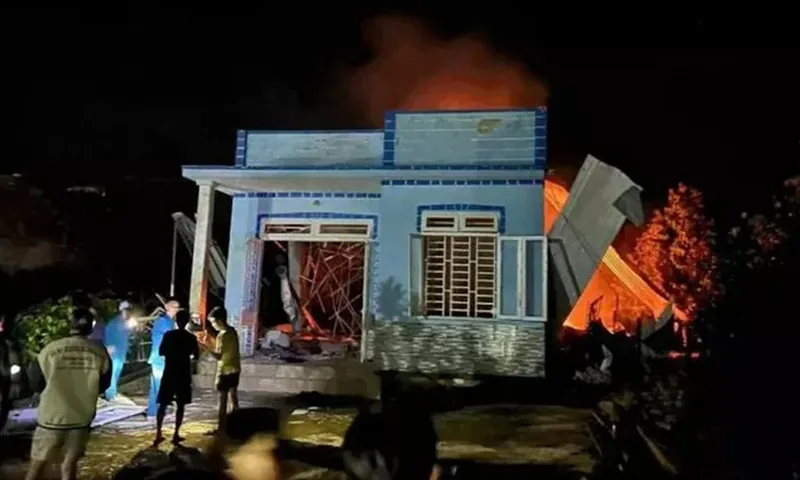 Ngôi nhà xảy ra vụ nổ