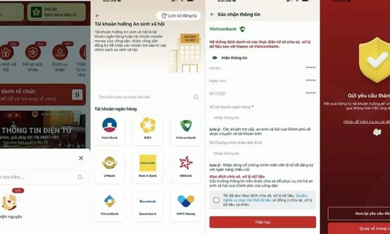 Người dân chưa có tài khoản ngân hàng liên kết VNeID vẫn được nhận quà 100.000 đồng 
