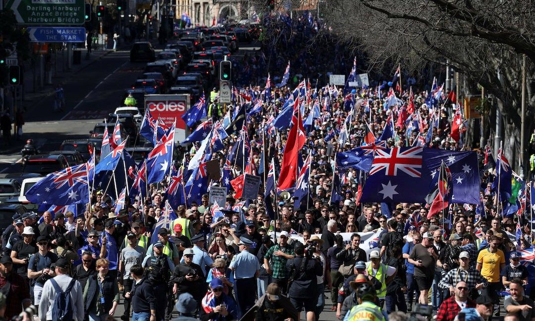 Australia: Hàng ngàn người xuống đường phản đối nhập cư