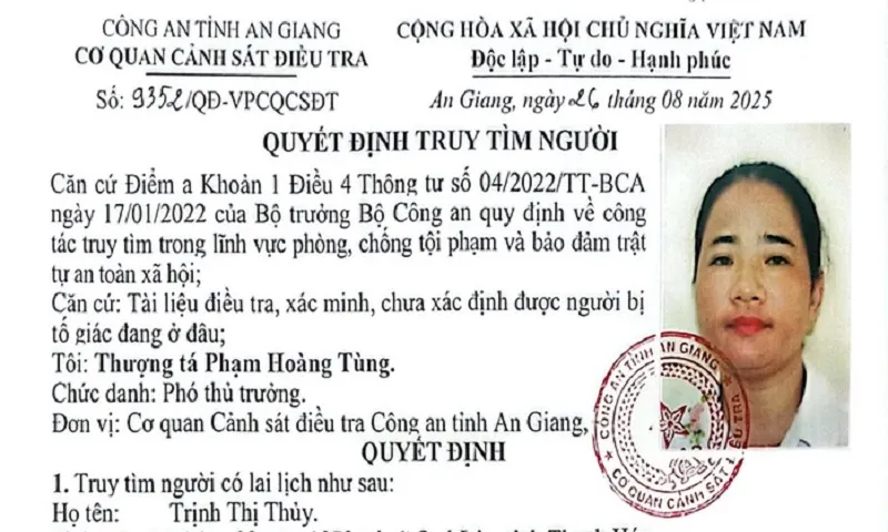 An Giang: Truy tìm đối tượng lừa đảo, chiếm đoạt hàng trăm triệu đồng tiền đất 