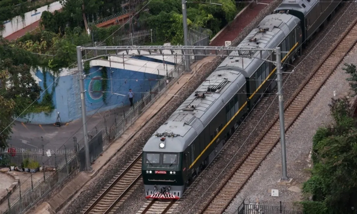 Đoàn tàu bọc thép của Kim Jong Un xuất hiện ở Bắc Kinh