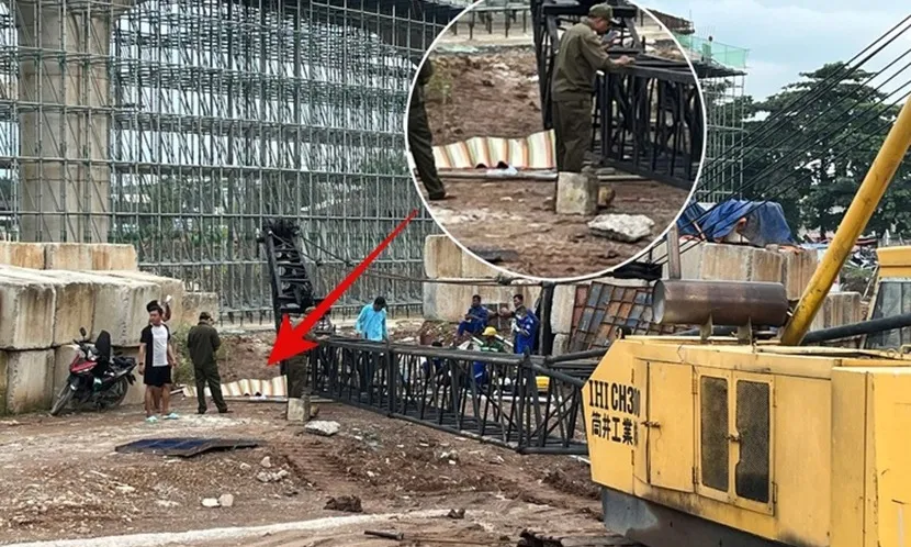 Cần cẩu tại công trình dự án Vành đai 3 TPHCM sập, 1 người tử vong