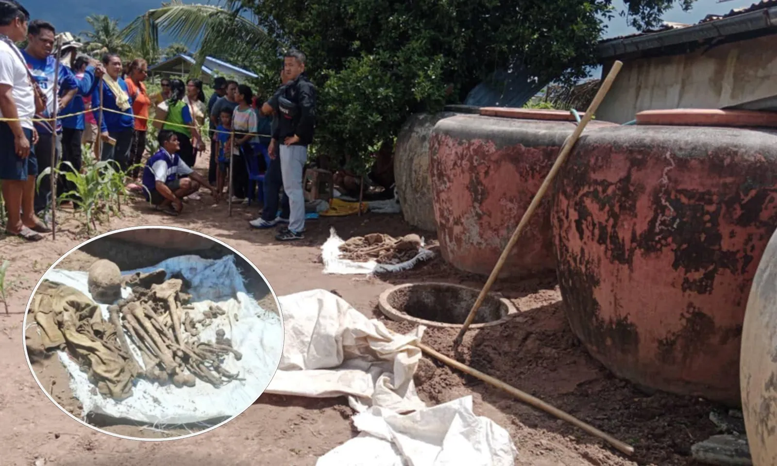 Vợ tìm thấy bộ xương của chồng trong bể phốt sau 3 năm mất tích